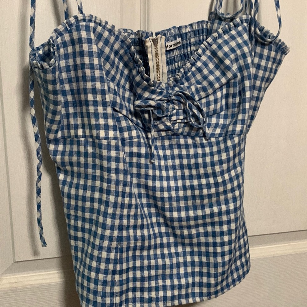 Reformation skylar linen top